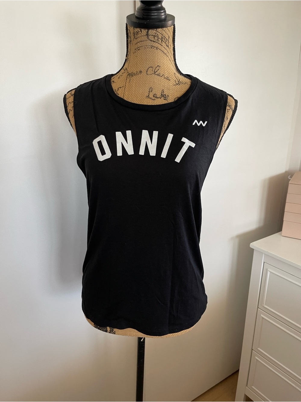Women’s Black Logo Muscle Tank